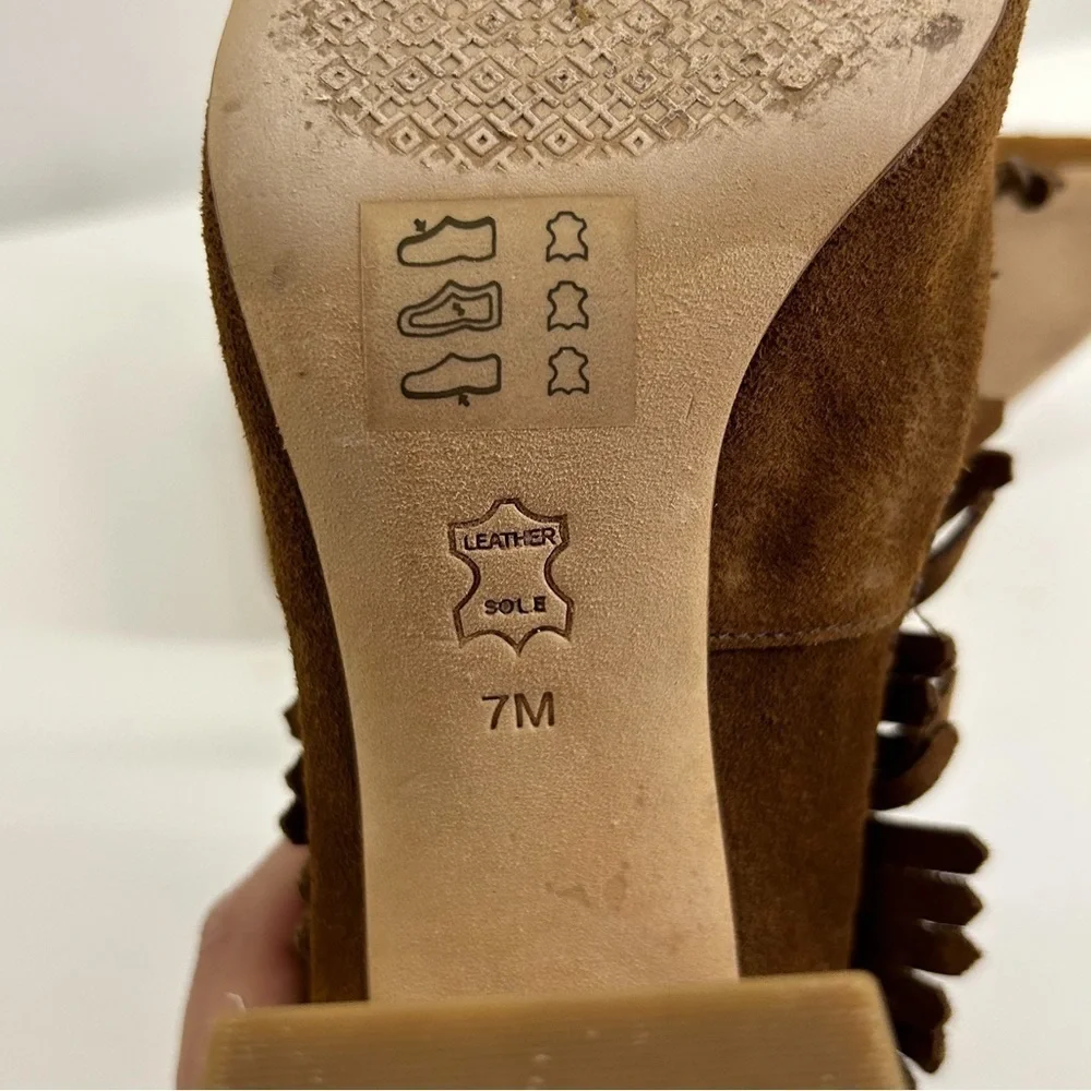 Tory Burch Brown Embroidered Ankle Boots - Picture 10 of 12